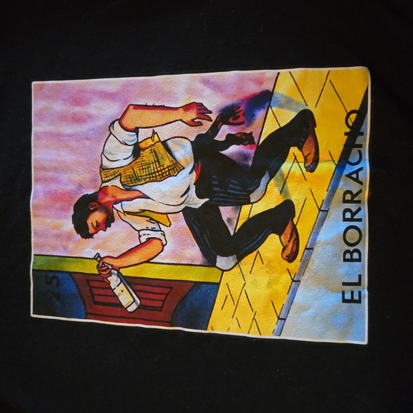 El Borracho "The Drunk" large black shirt - Picture 2 of 5